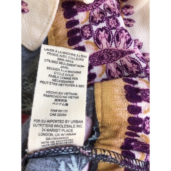 NWT Free People Cardigan Top Womens XS Abstract Artsy Print Tie Long Sleeve Boho - Picture 10 of 12